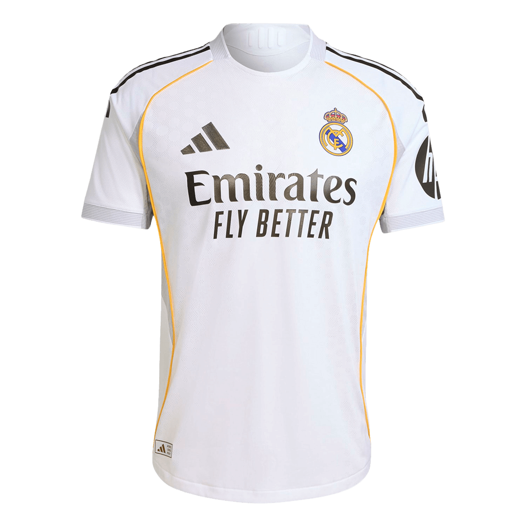 F.MENDY #23 Real Madrid Home Match Jersey Player Version 2025/26 (back view)