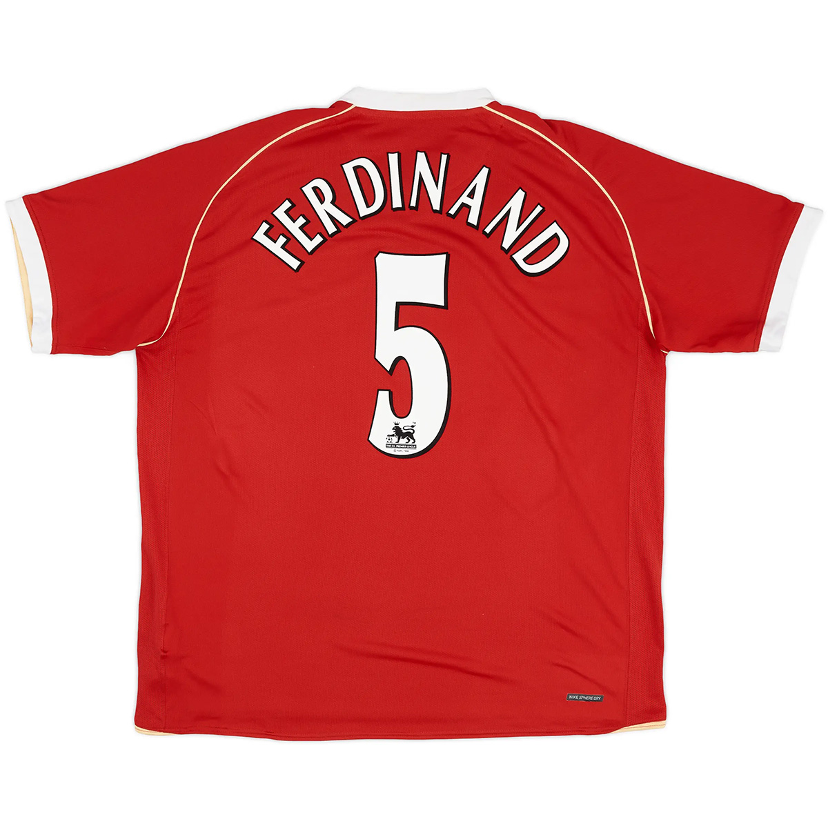 Ferdinand #5 Retro Manchester United Home Jersey 2006/07