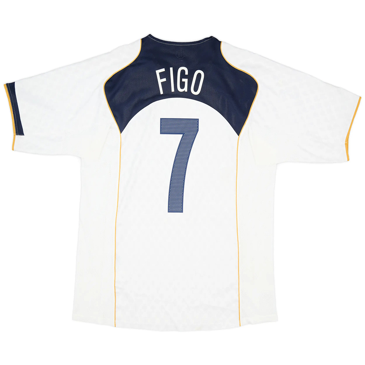 Figo #7 Retro Portugal Away Jersey Euro Cup 2004