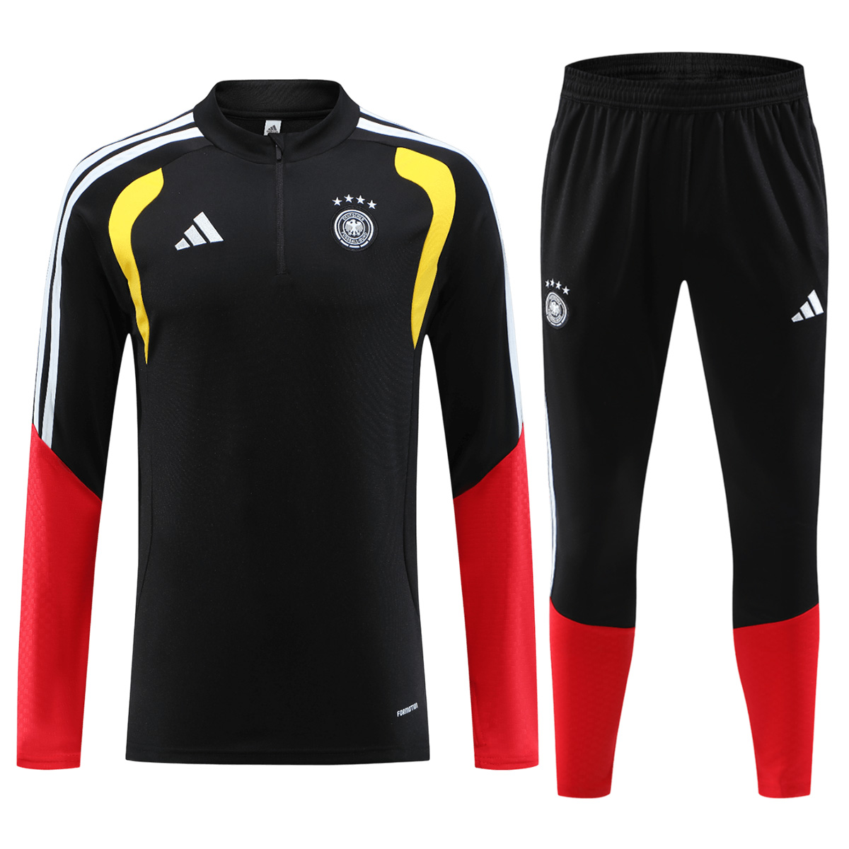 Germany Zipper Sweatshirt Kit(Top+Pants) Black 2026