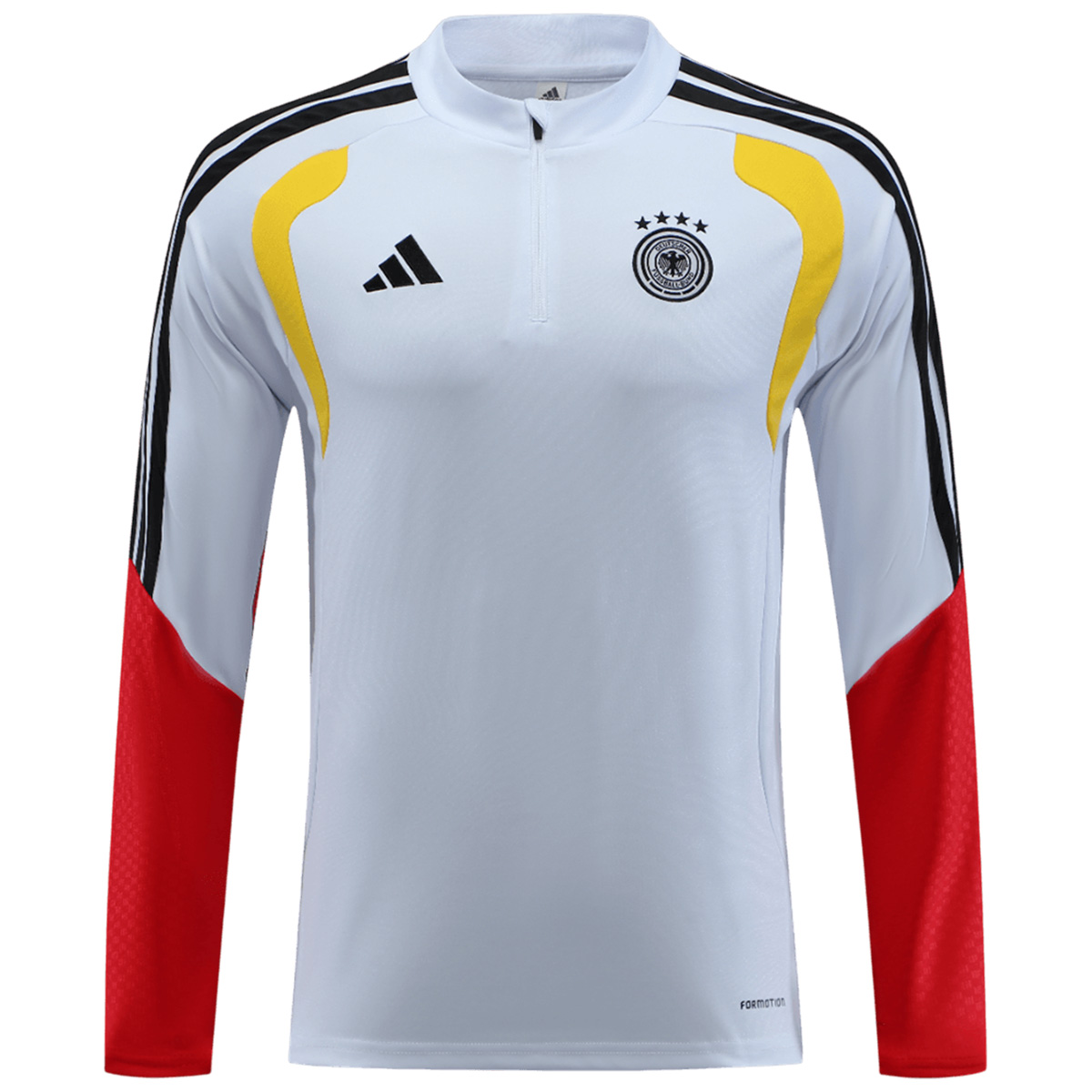 Germany Zipper Sweatshirt Kit(Top+Pants) White 2026 (back view)