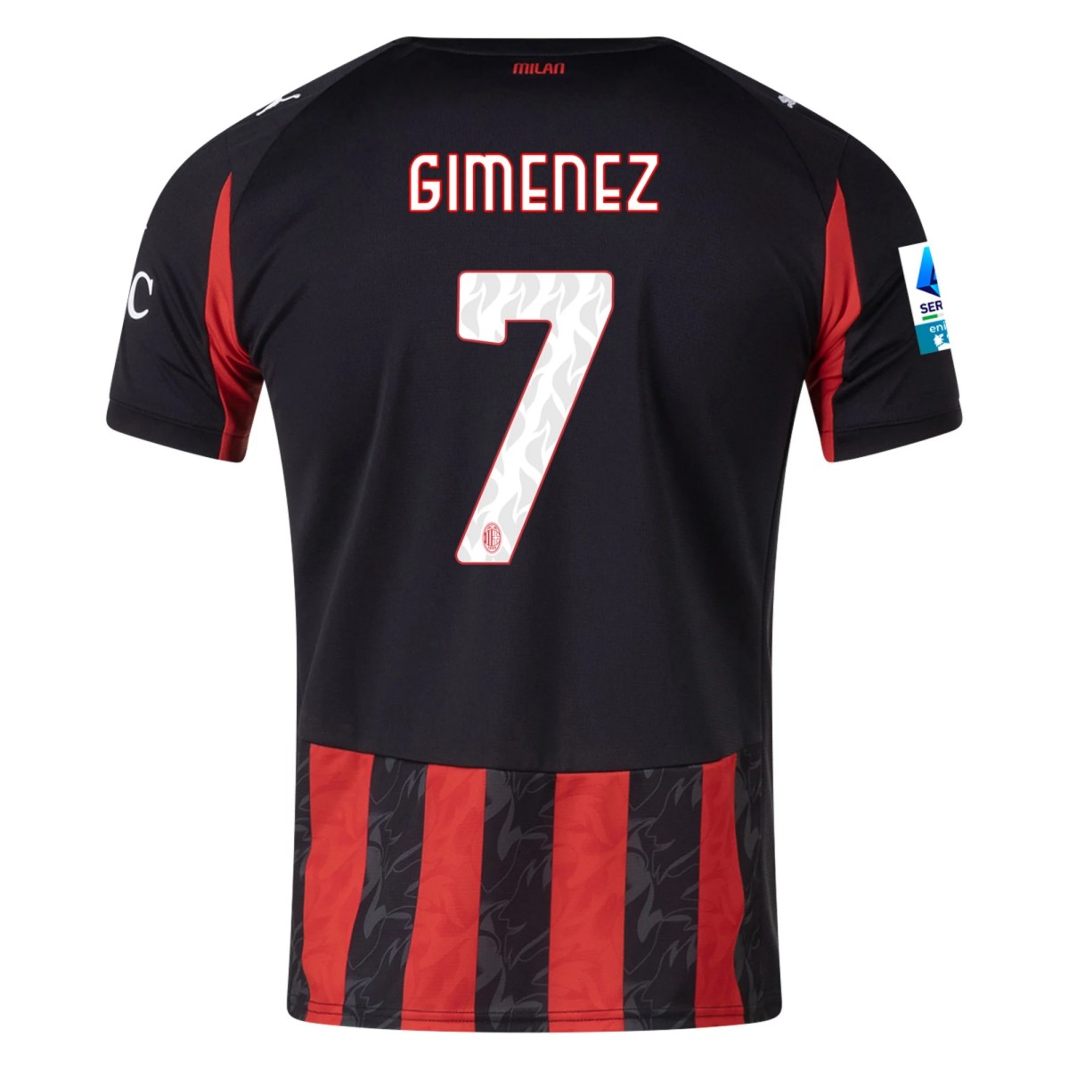 Gimenez #7 AC Milan Home Jersey 2025/26