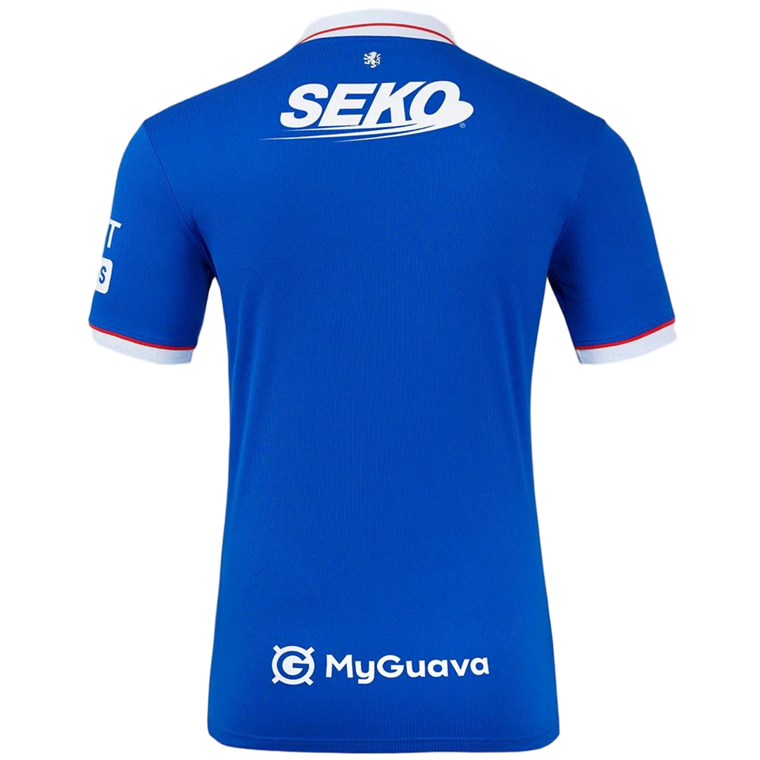 Glasgow Rangers Home Jersey 2025/26 (back view)
