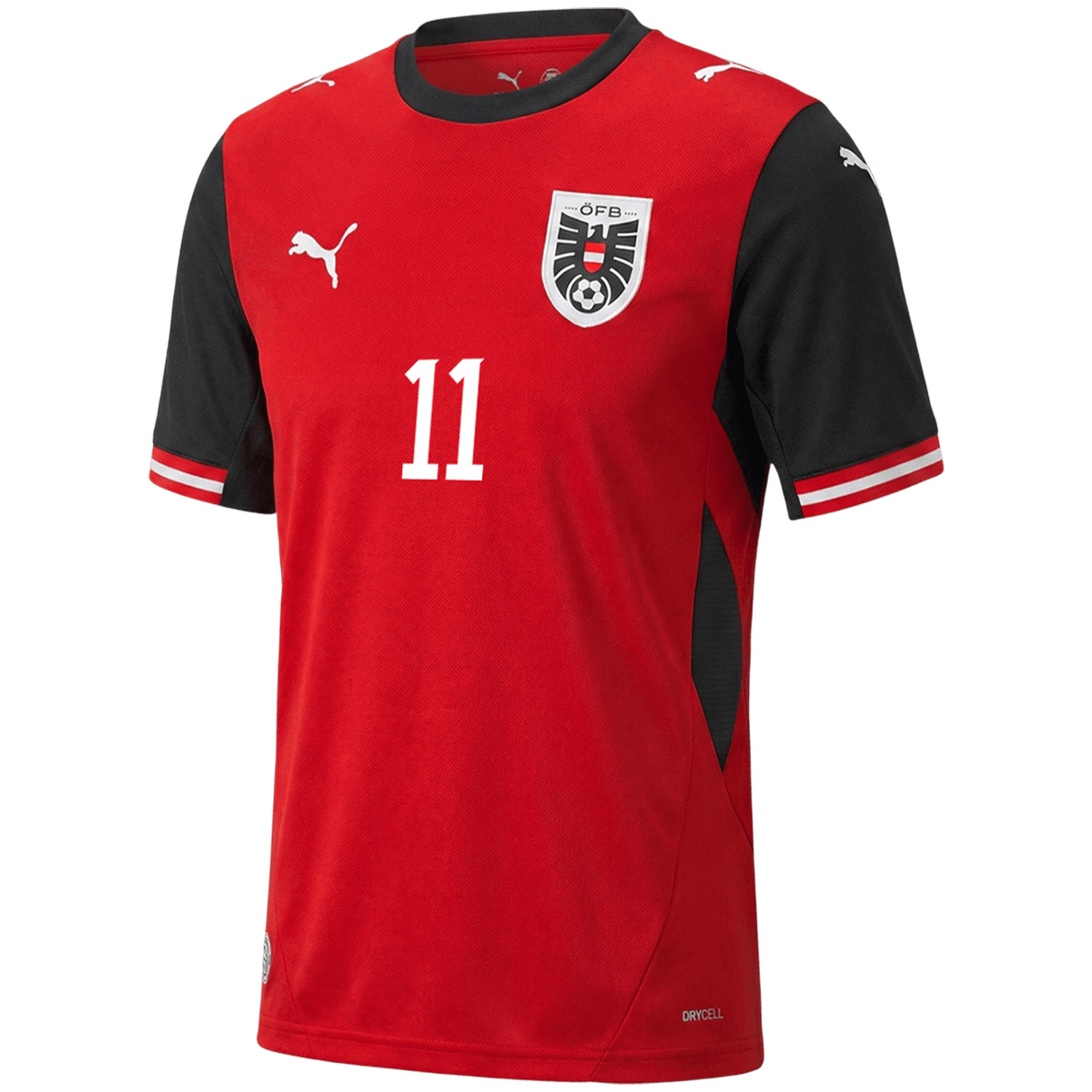 GREGORITSCH #11 Austria Home Jersey World Cup 2026 (back view)