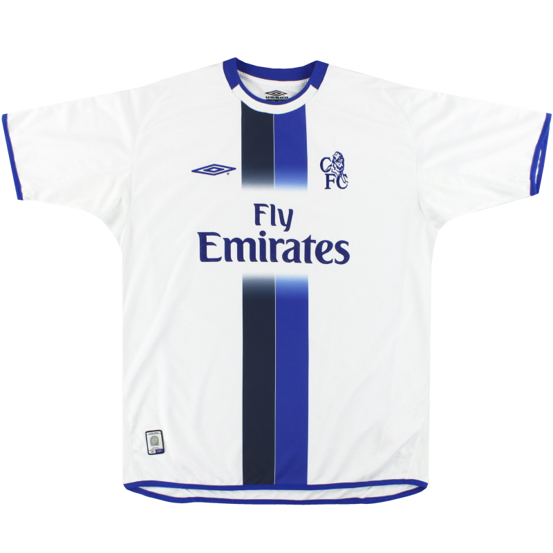 Gudjohnsen #22 Retro Chelsea Away Jersey 2003/05 (back view)