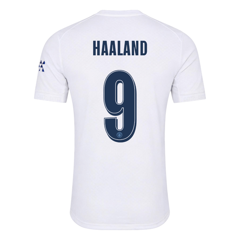 HAALAND #9 Manchester City Third Match Jersey Player Version 2026/27 - UCL Font