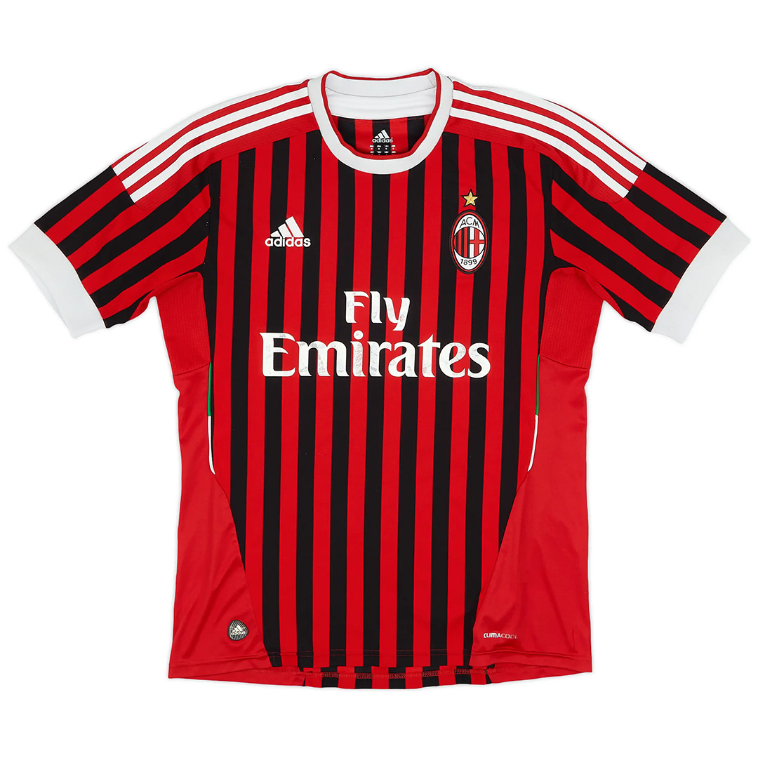 Ibrahimović #11 Retro AC Milan Home Jersey 2011/12 (back view)