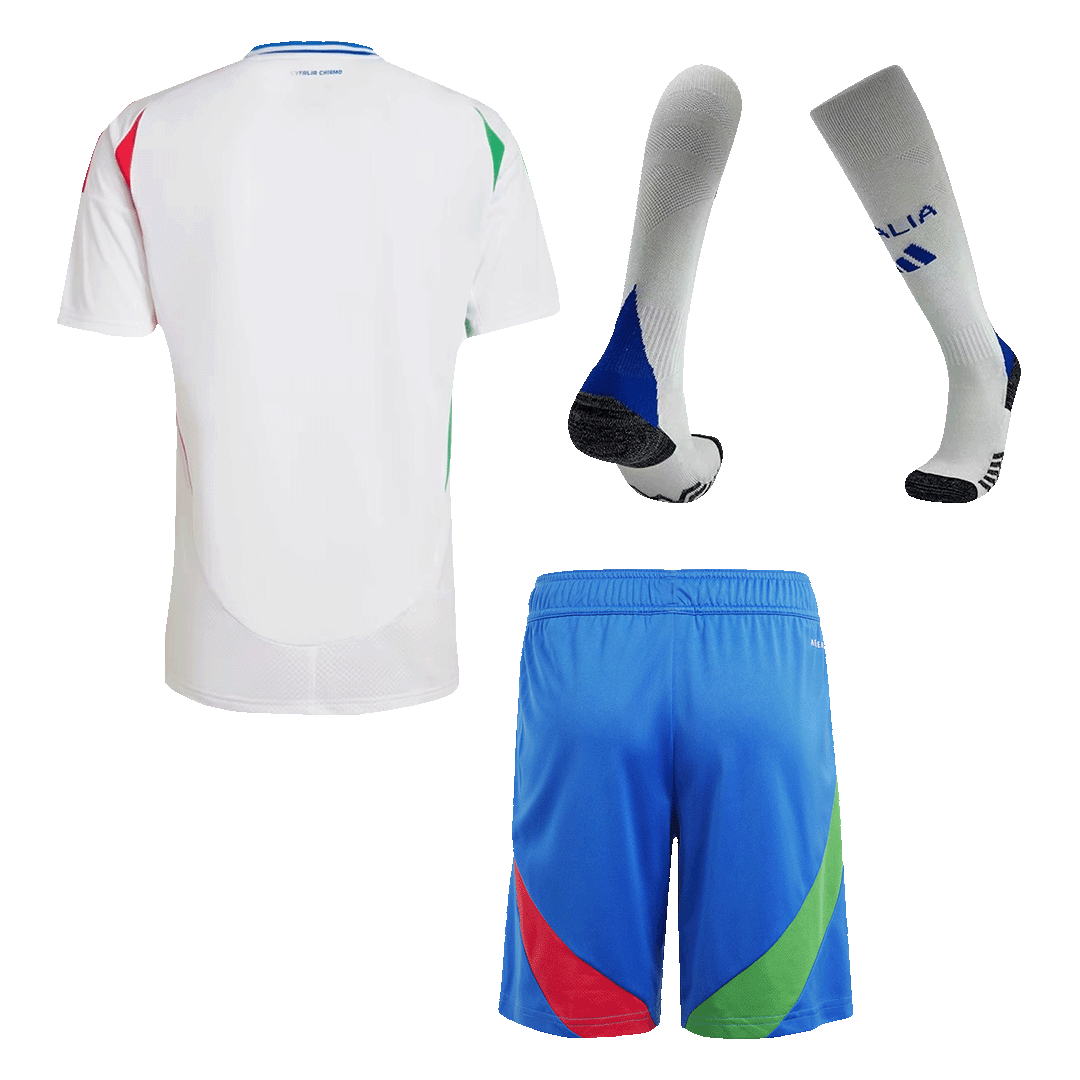 Italy Away Full Kit Euro 2024 (back view)