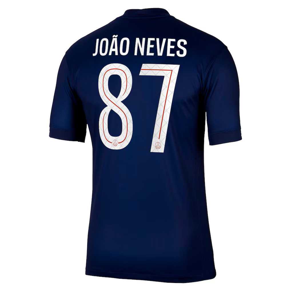 JOÃO NEVES #87 PSG Home Jersey 2025/26