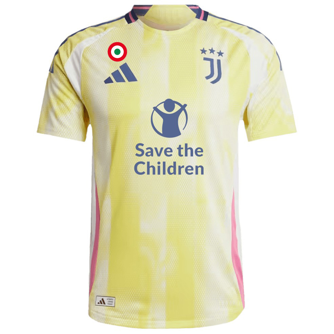 Juventus Away Save Children Sponsor Match Jersey Player Version 2024/25