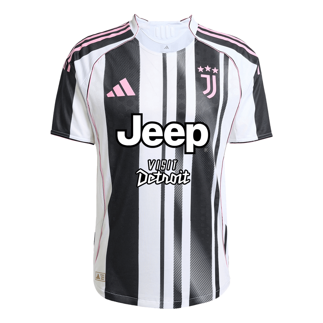 KALULU #15 Juventus Home Match Jersey Player Version 2025/26 (back view)