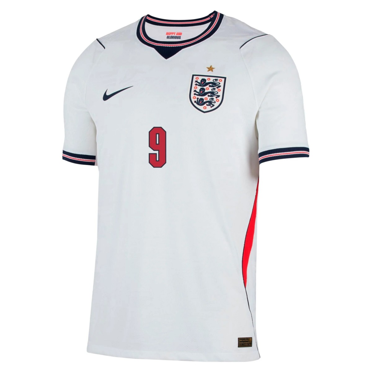 Kane #9 England Home Match Jersey Player Version World Cup 2026 (back view)
