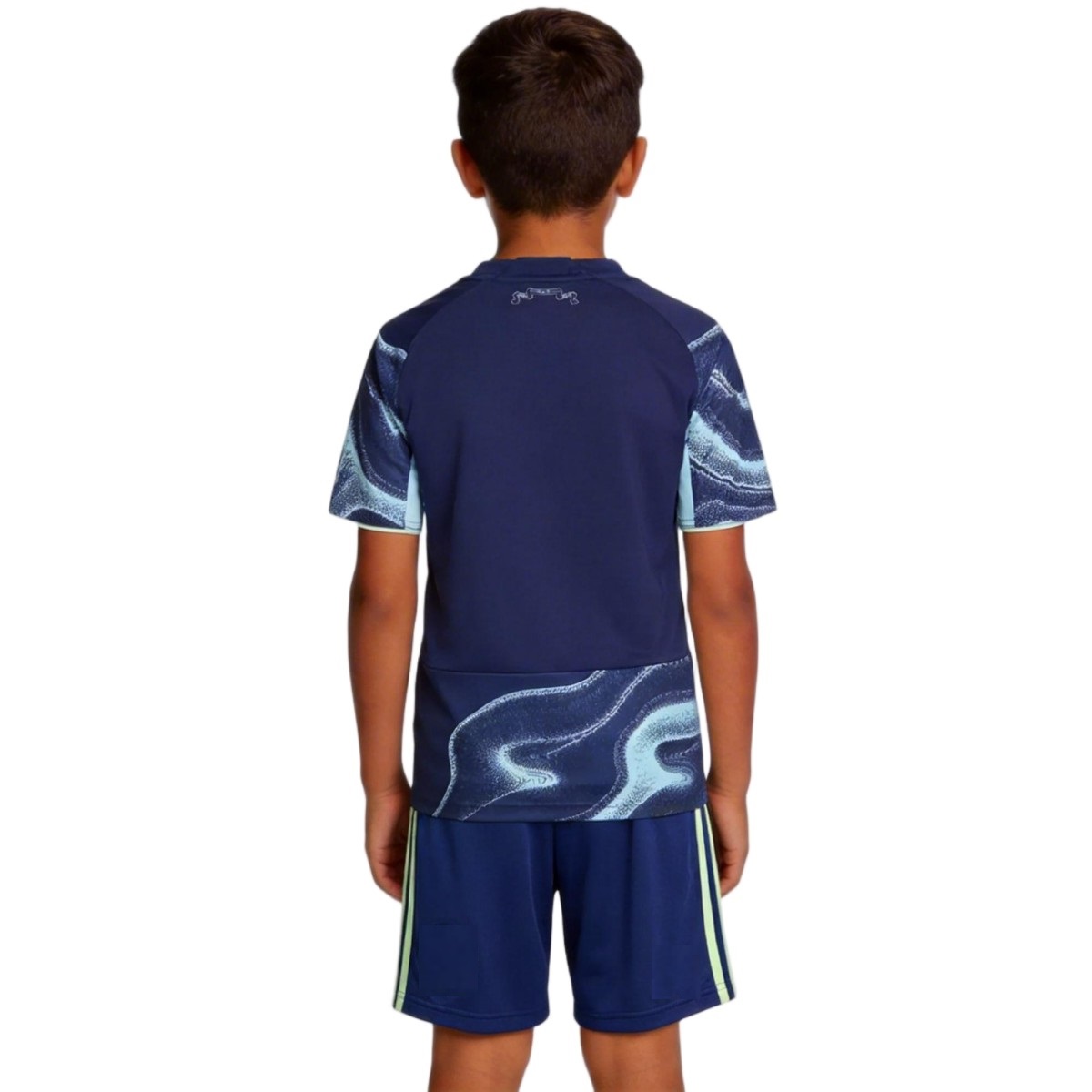 Kids Ajax Away Jersey Kit 2025/26 (back view)