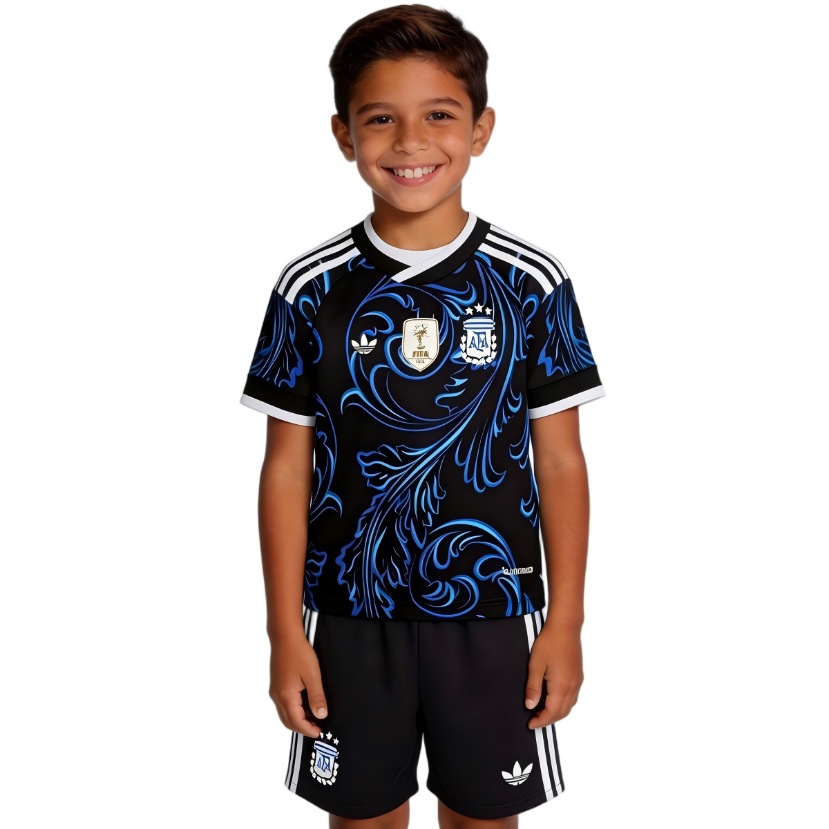 Kids Argentina Away Jersey Kit World Cup 2026