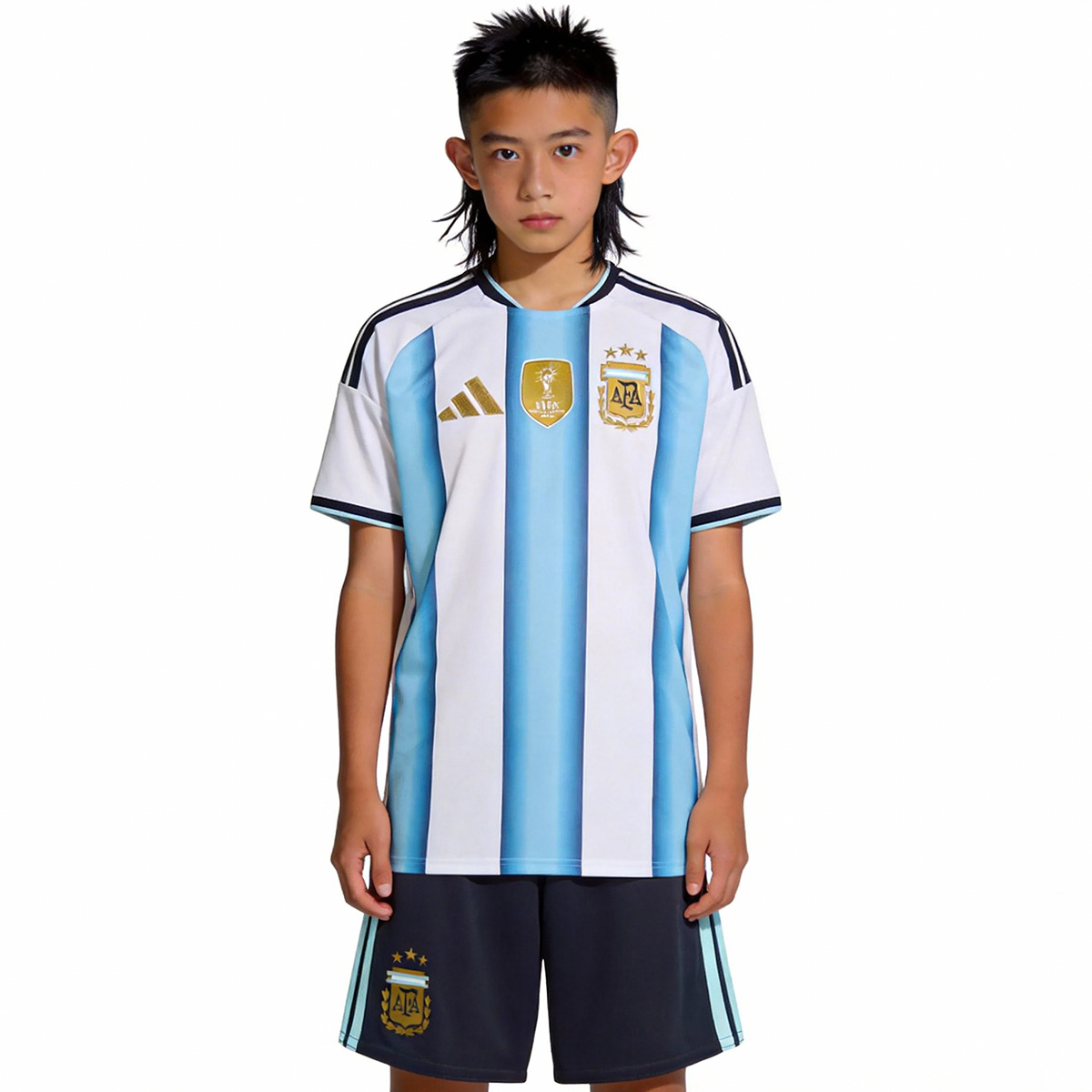 Kids Argentina Home Jersey Kit World Cup 2026