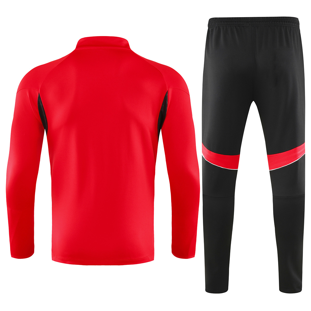 Kids Arsenal 1/4 Zipper Sweat Kit(Top+Pants) Red 2025/26 (back view)
