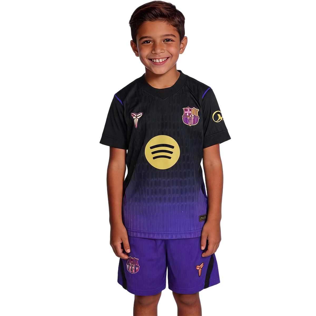 Kids Barcelona Away Match Jersey Kit Player Version 2026/27