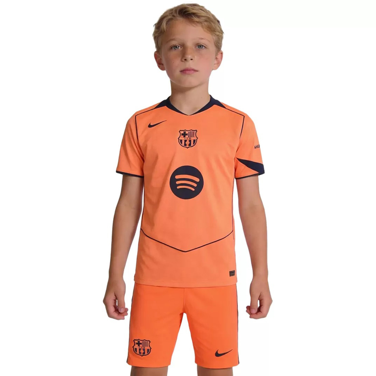 Kids Barcelona Third Jersey Kit 2025/26 (back view)