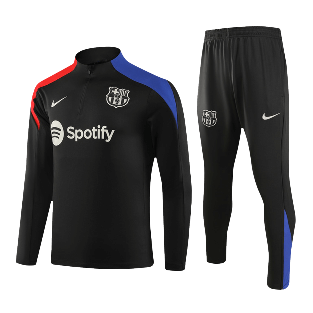 Kids Barcelona Zipper Sweat Kit(Top+Pants) 2024/25 (back view)