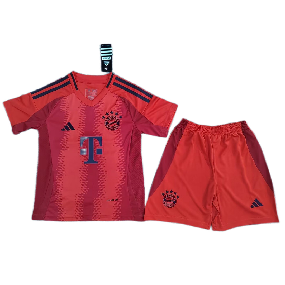 Kids Bayern Munich Home Kit 2024/25 (back view)