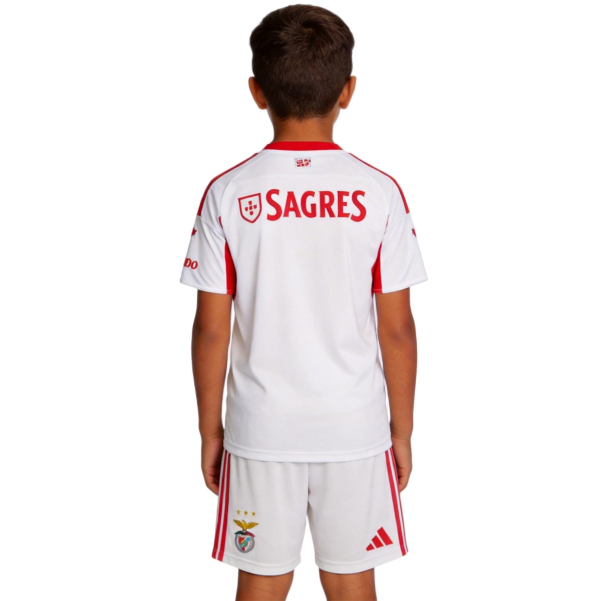Kids Benfica Third Jersey Kit 2025/26 (back view)