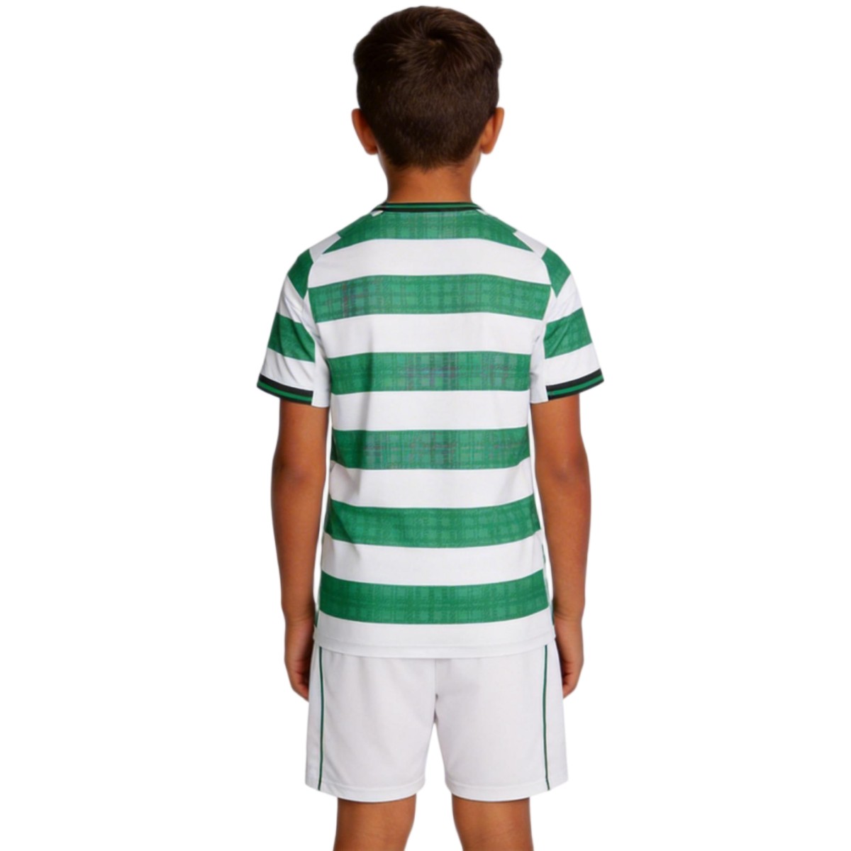 Kids Celtic Home Jersey Kit 2025/26 (back view)