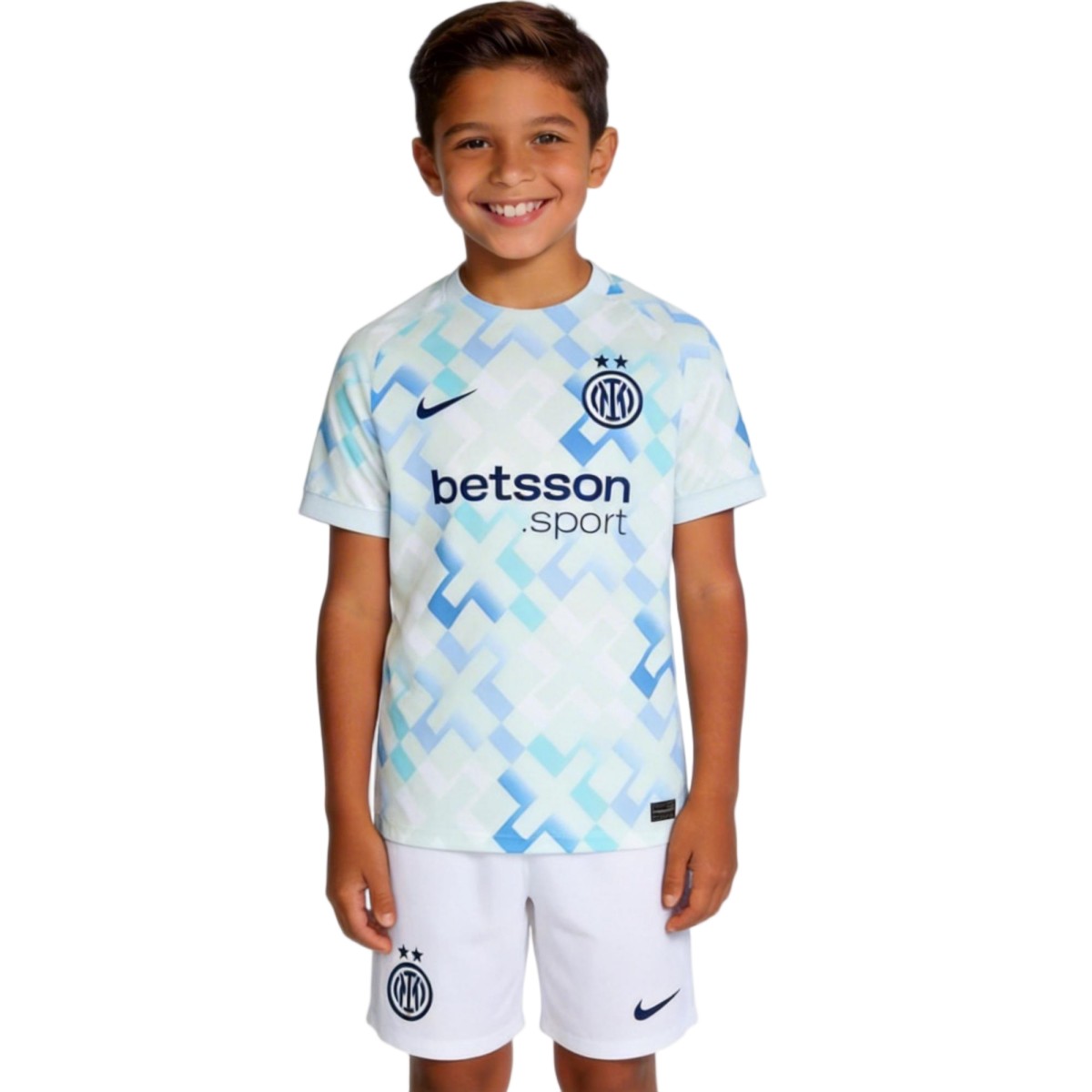 Kids Inter Milan Away Jersey Kit 2025/26