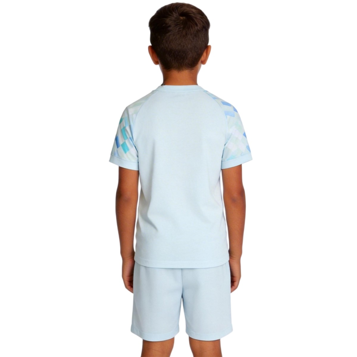 Kids Inter Milan Away Jersey Kit 2025/26 (back view)
