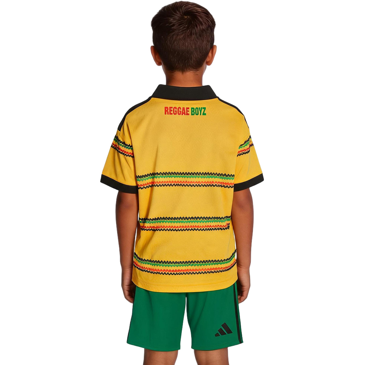 Kids Jamaica Home Jersey Kit World Cup 2026 (back view)