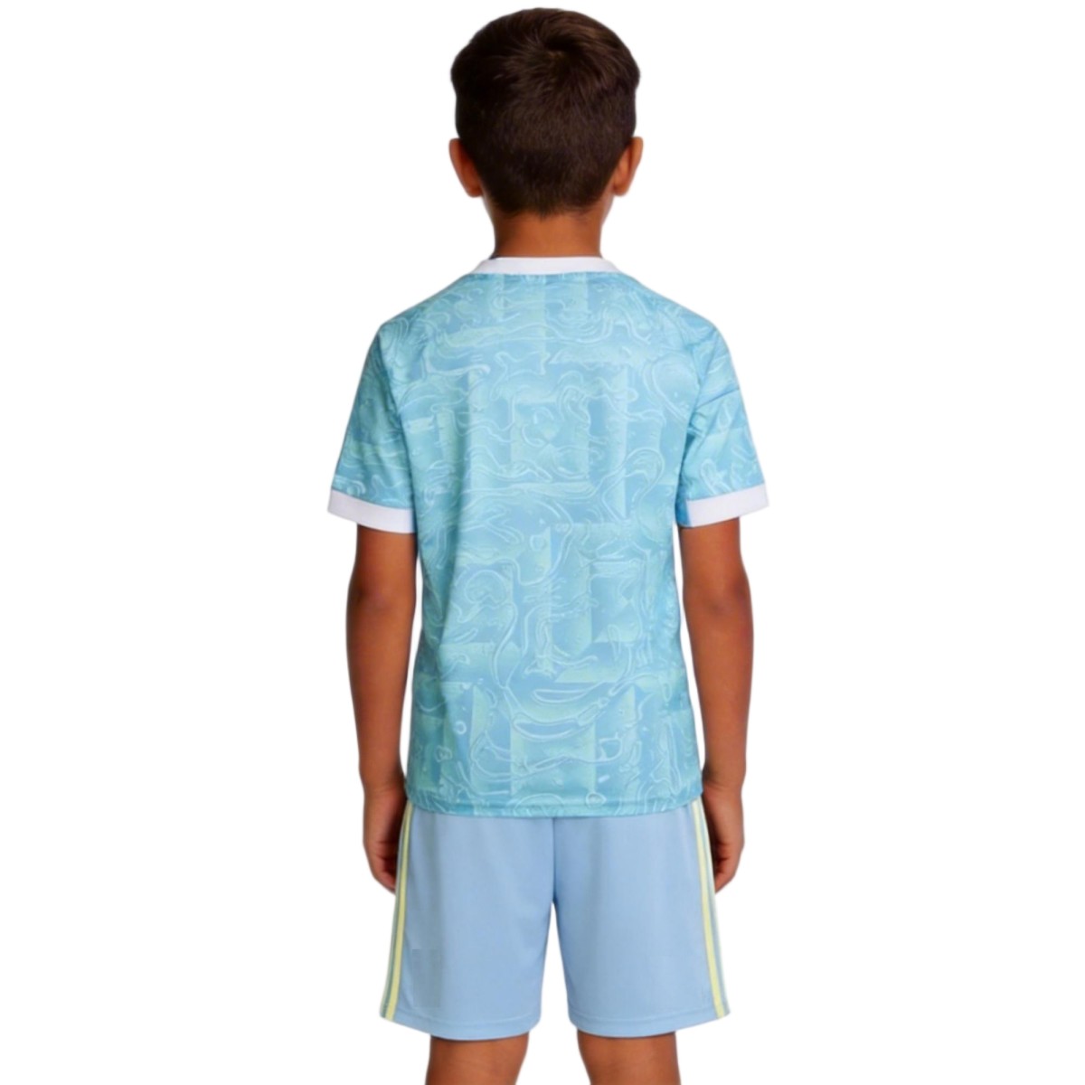 Kids Juventus Away Jersey Kit 2025/26 (back view)