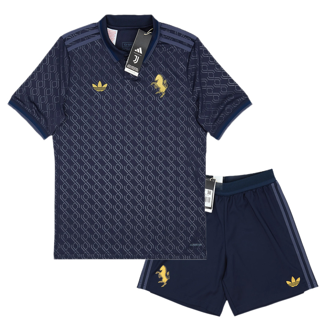 Kids Juventus Third Jersey Kit 2024/25 (back view)