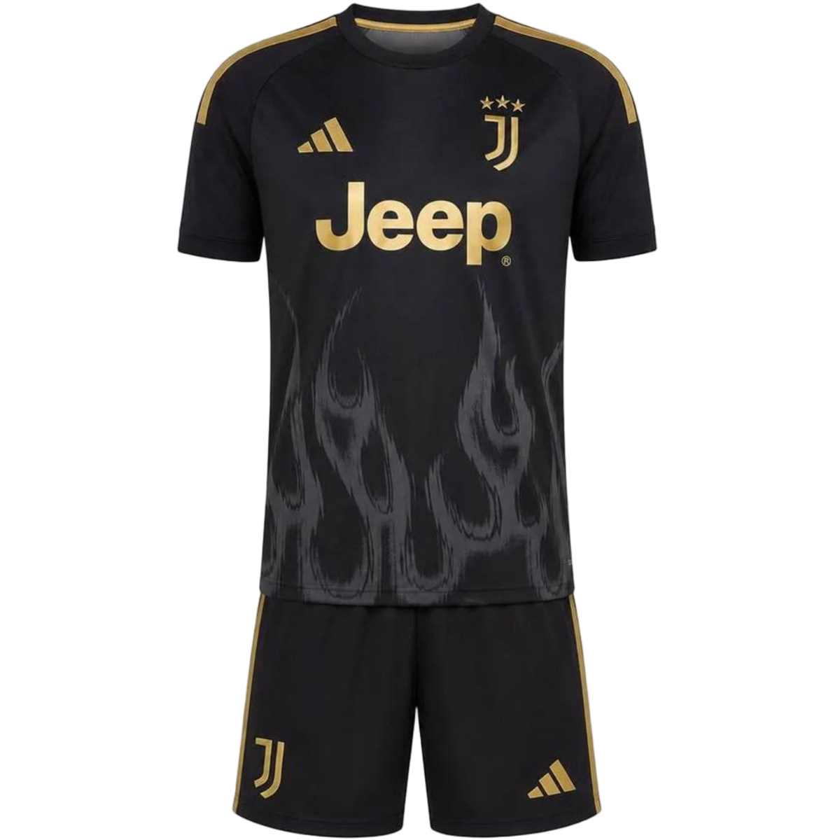 Kids Juventus Third Jersey Kit 2026/27 (back view)