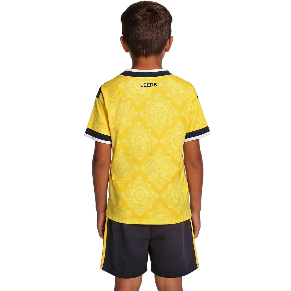 Kids Leeds United Away Jersey Kit 2026/27 (back view)