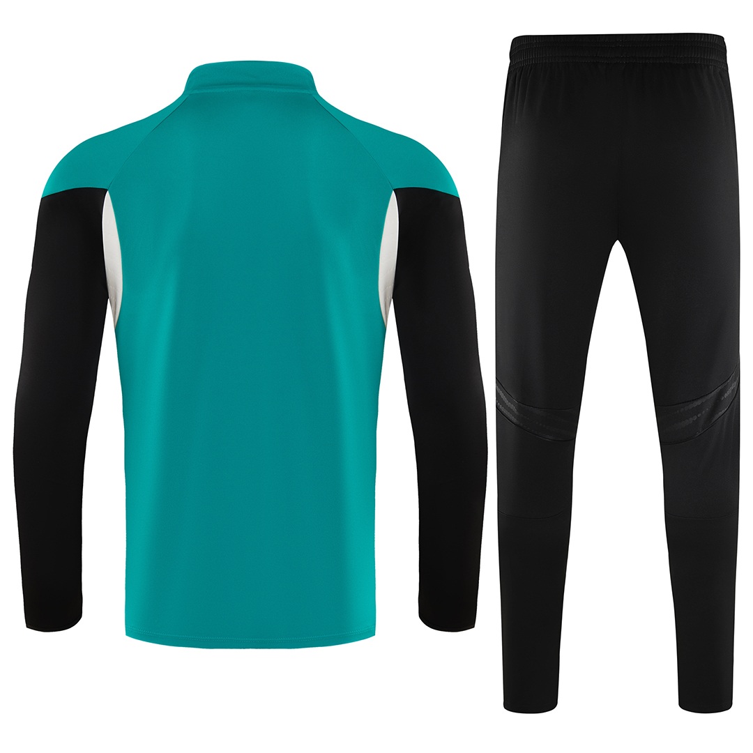 Kids Liverpool 1/4 Zipper Sweat Kit(Top+Pants) Green 2025/26 (back view)
