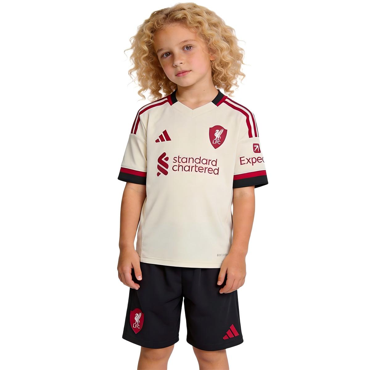 Kids Liverpool Away Jersey Kit 2025/26