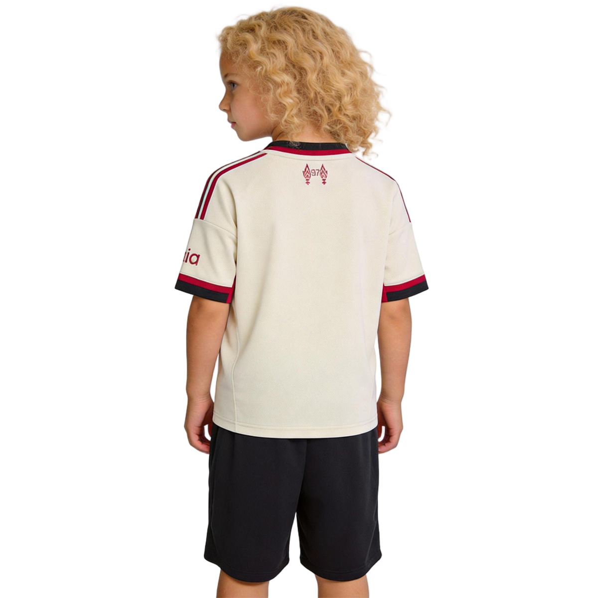 Kids Liverpool Away Jersey Kit 2025/26 (back view)