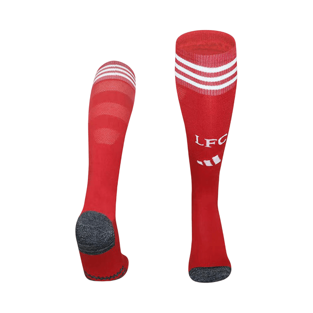 Kids Liverpool Home Soccer Socks - Red 2025/26