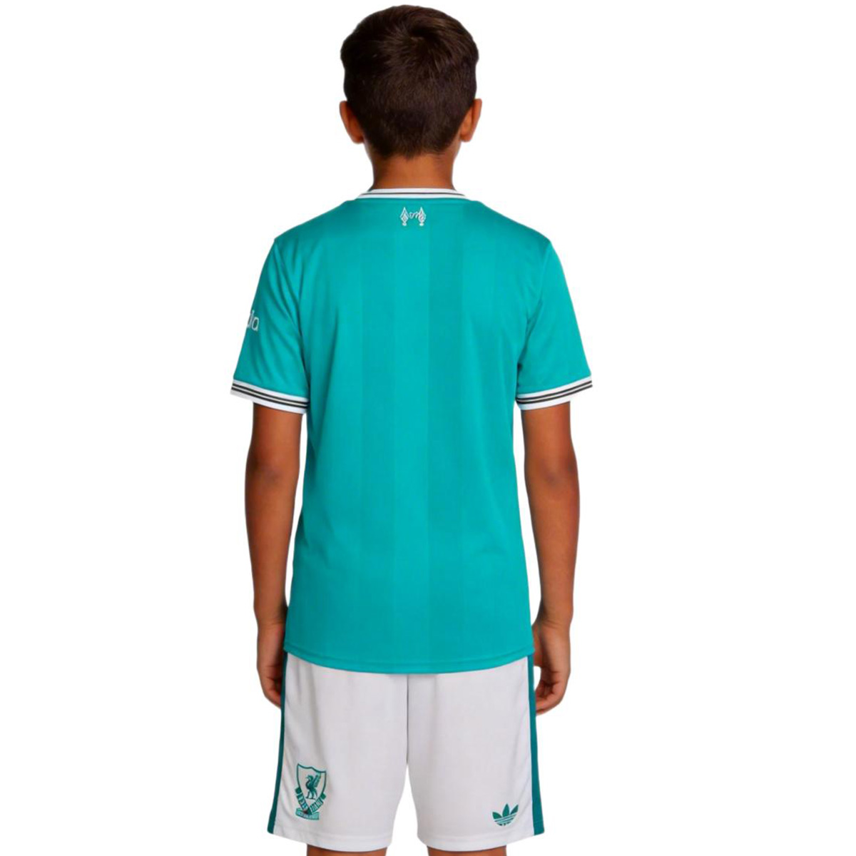 Kids Liverpool Third Jersey Kit 2024/25 (back view)