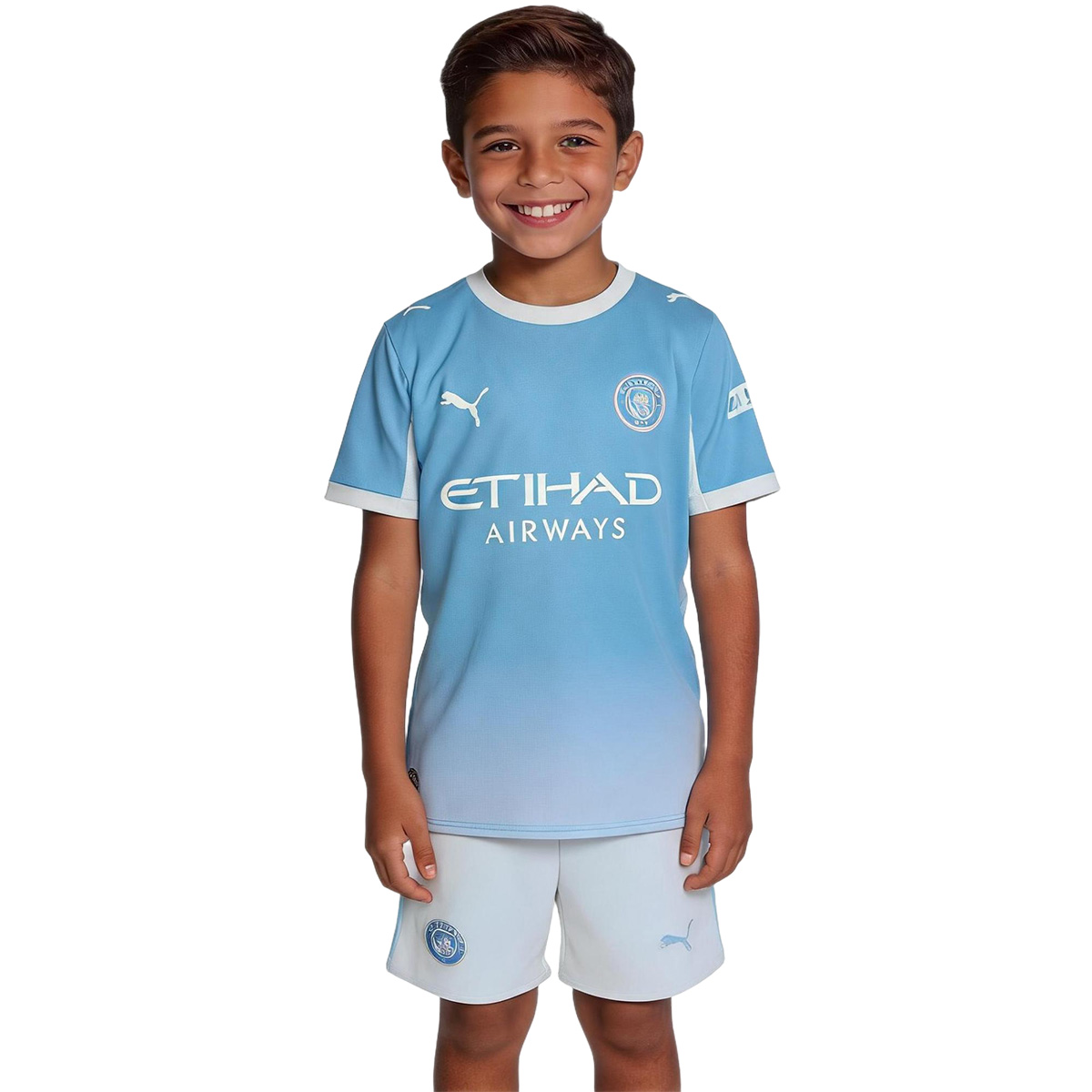 Kids Manchester City Home Jersey Kit 2026/27