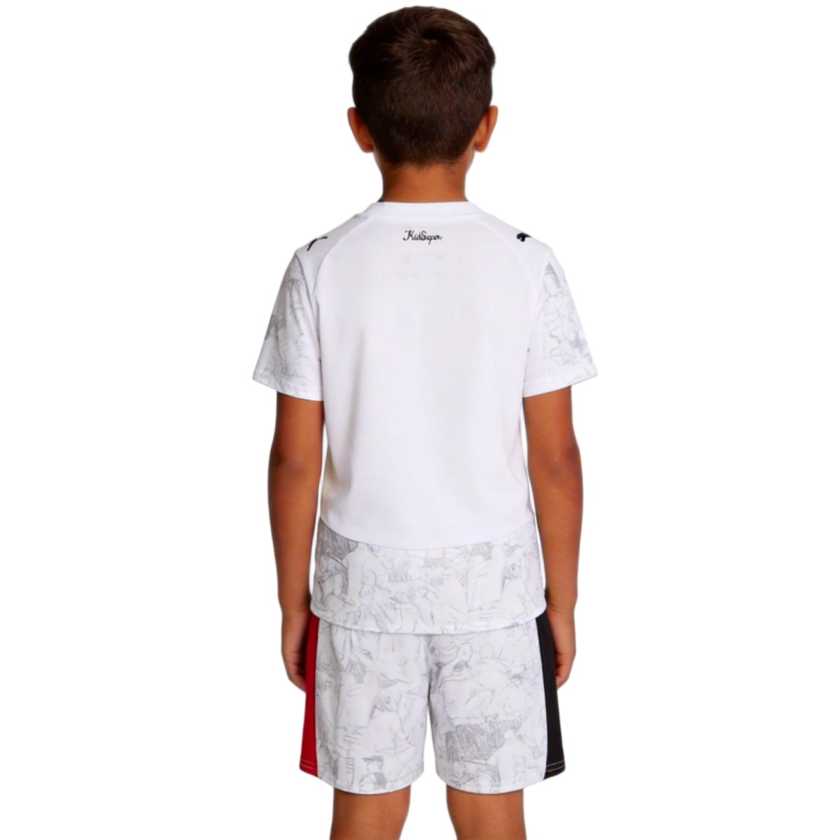 Kids Manchester City KidSuper Club World Cup Jersey Kit 2025/26 (back view)