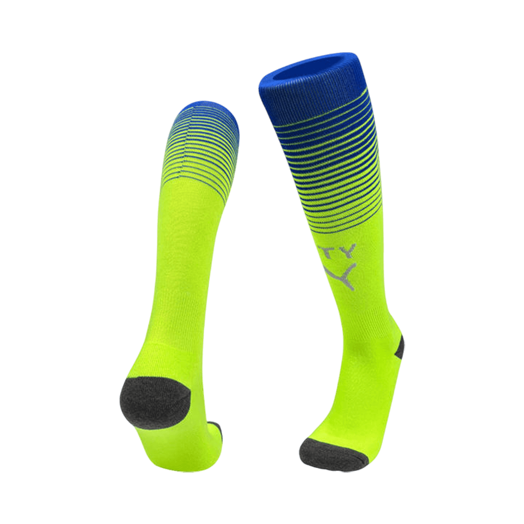 Kids Manchester City Third Soccer Socks - Green 2025/26