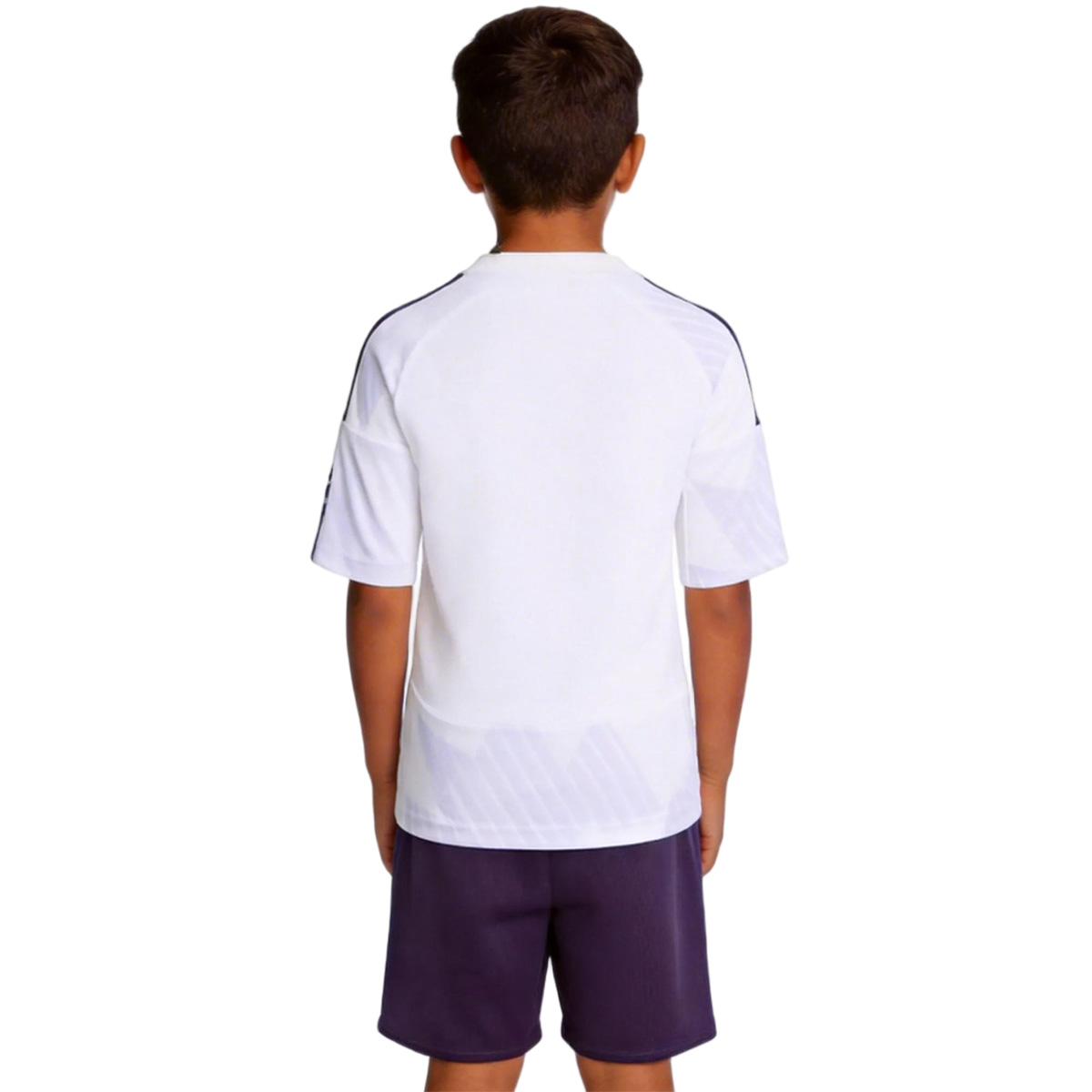 Kids Manchester United Away Jersey Kit 2025/26 (back view)