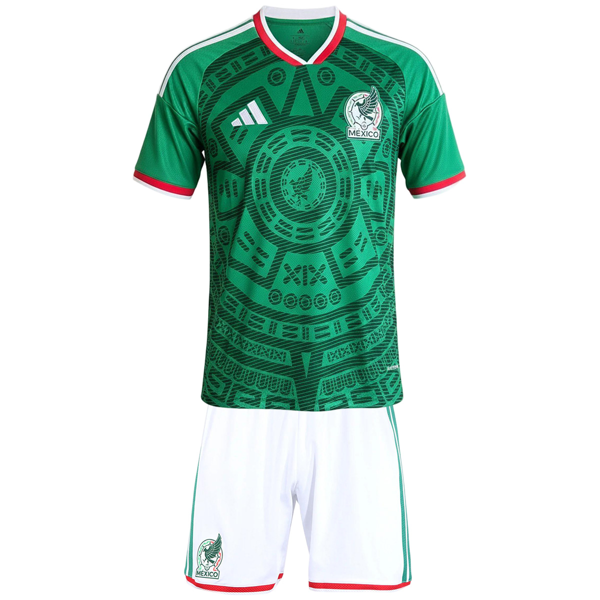 Kids Mexico Home Jersey Kit World Cup 2026 (back view)