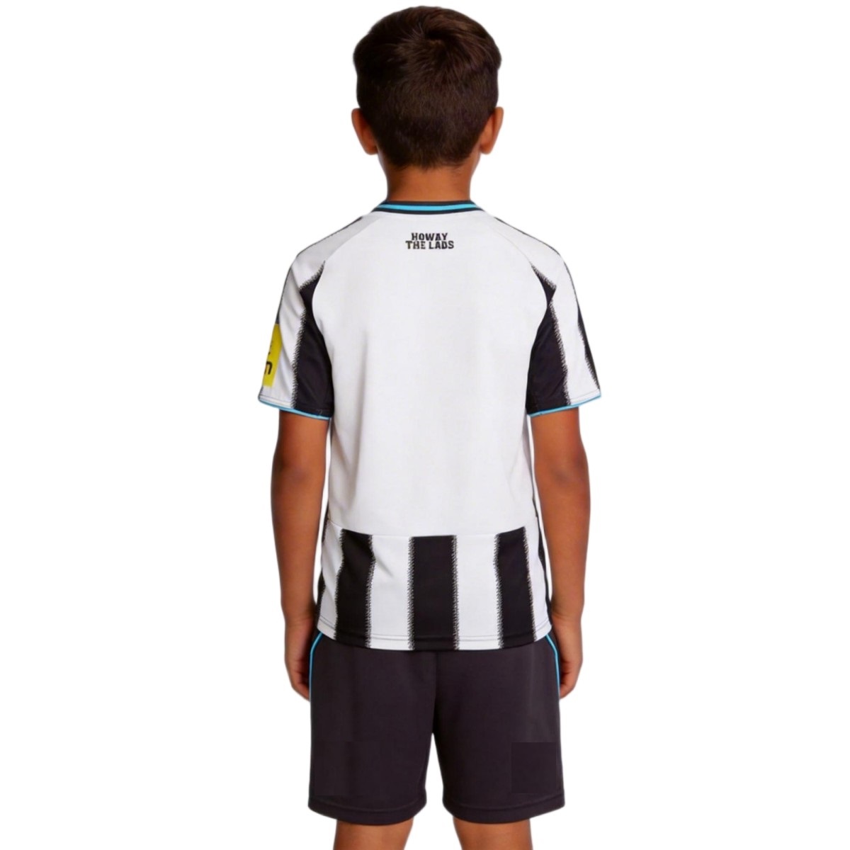 Kids Newcastle United Home Jersey Kit 2025/26 (back view)