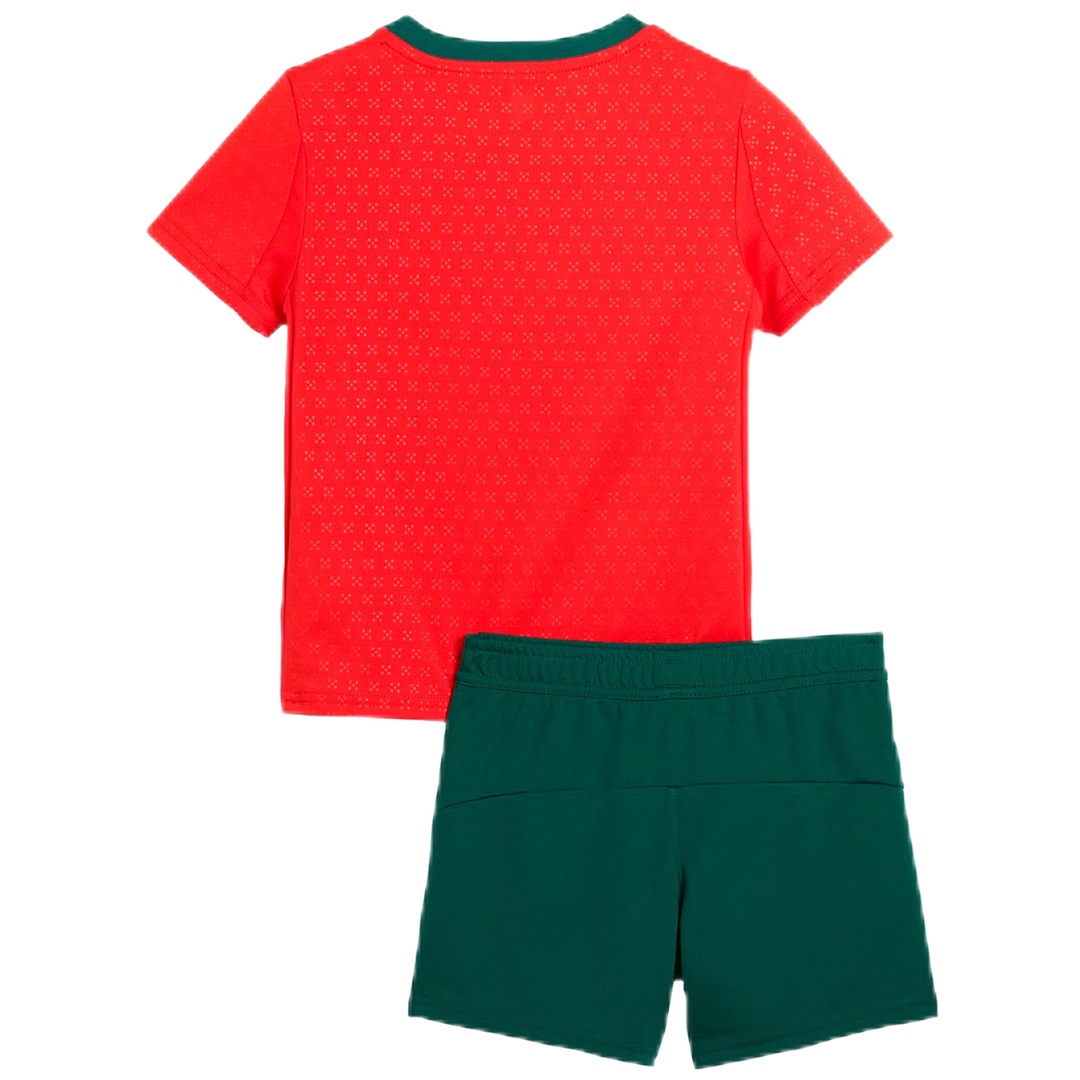 Kids Portugal Home Jersey Kit 2025 (back view)