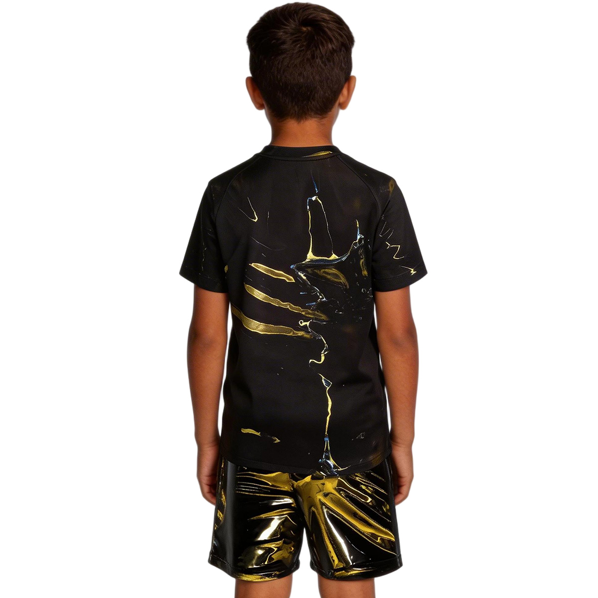 Kids PSG Fifth Night Edition Jersey Kit 2025/26 (back view)