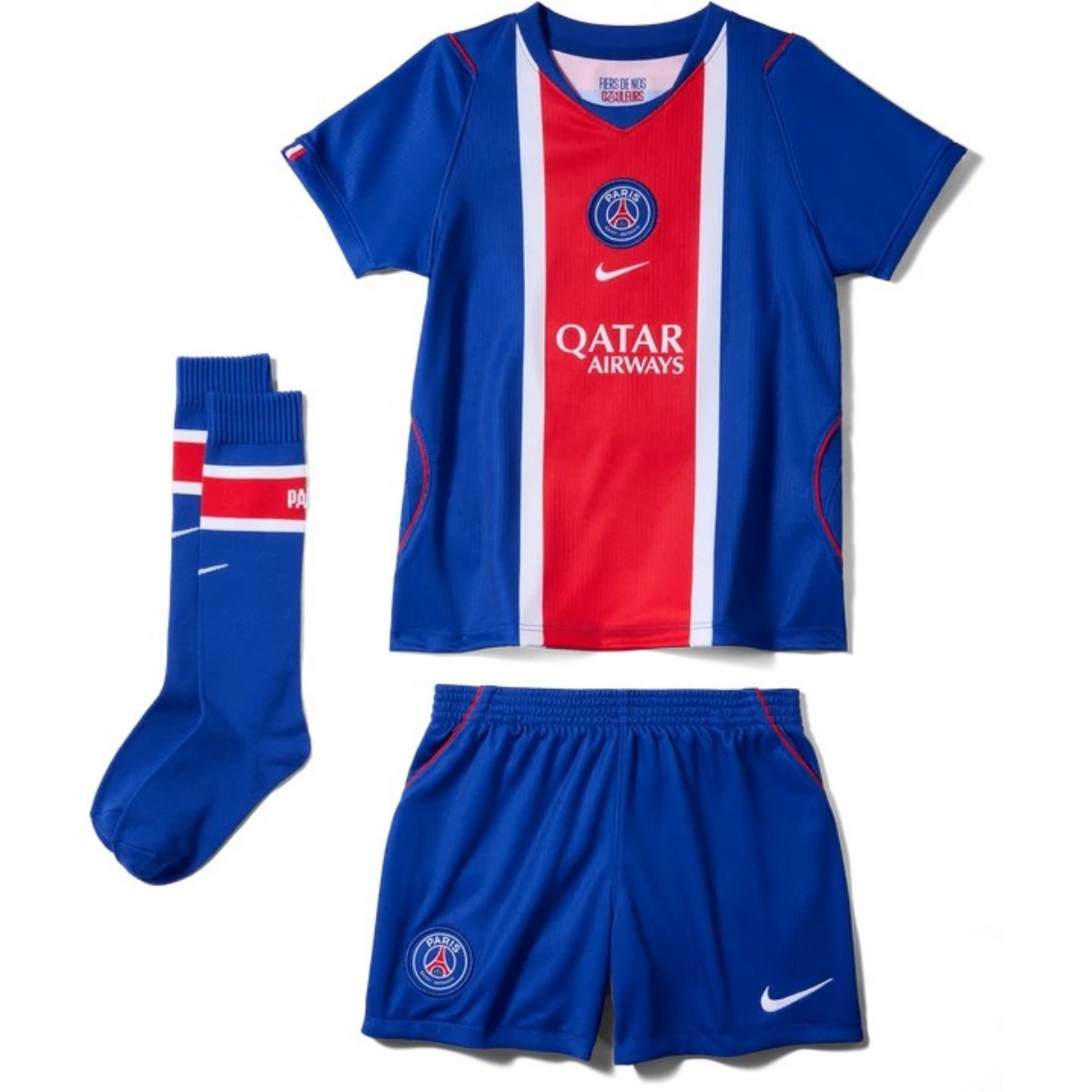 Kids PSG Home Jersey Full Kit 2026/27 (back view)