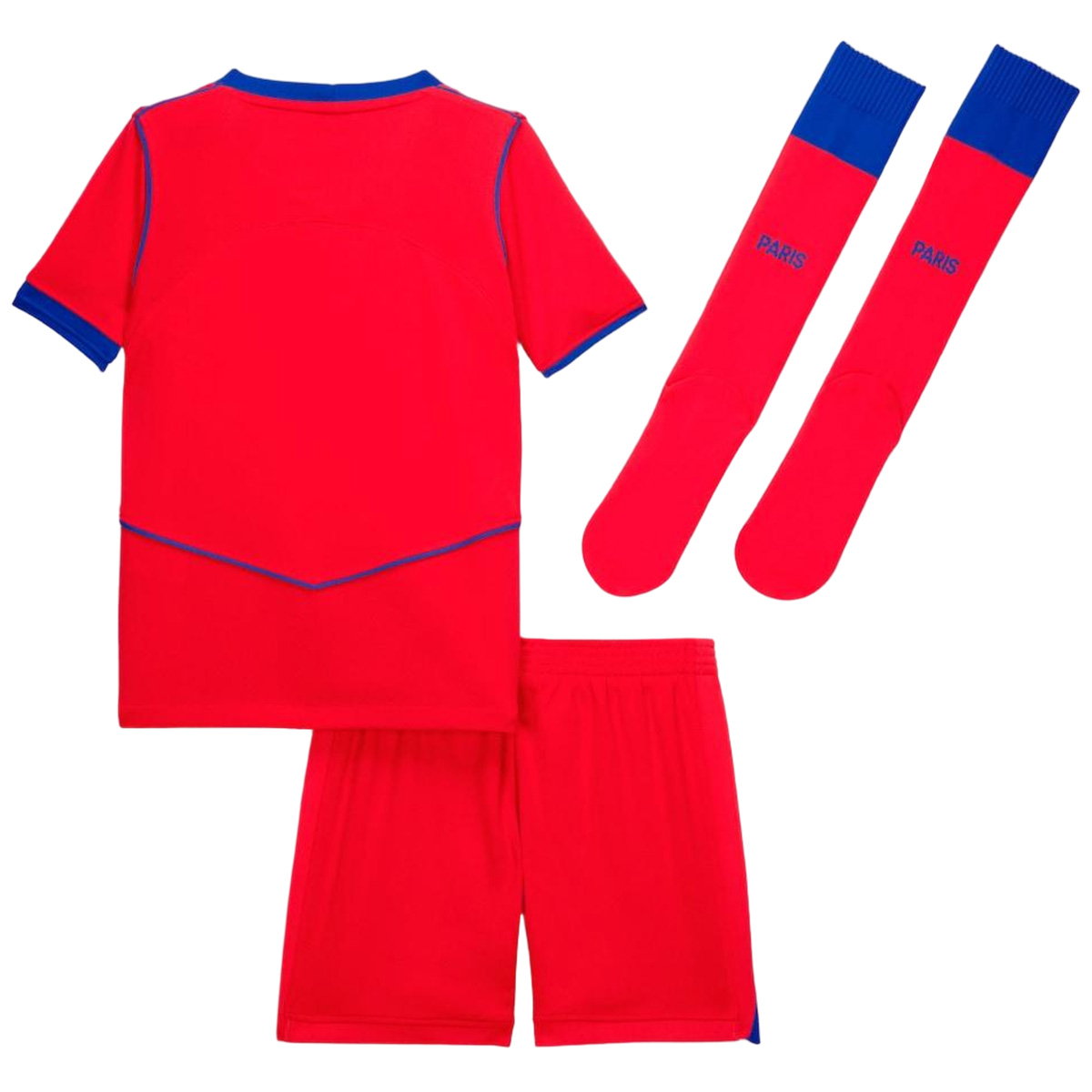 Kids PSG Third Jersey Full Kit 2025/26 (back view)
