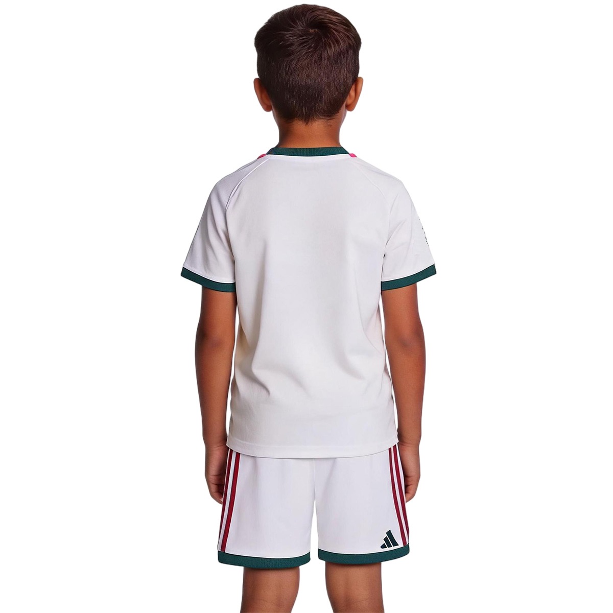 Kids Real Madrid Home Match Jersey Kit Player Version 2026/27 (back view)
