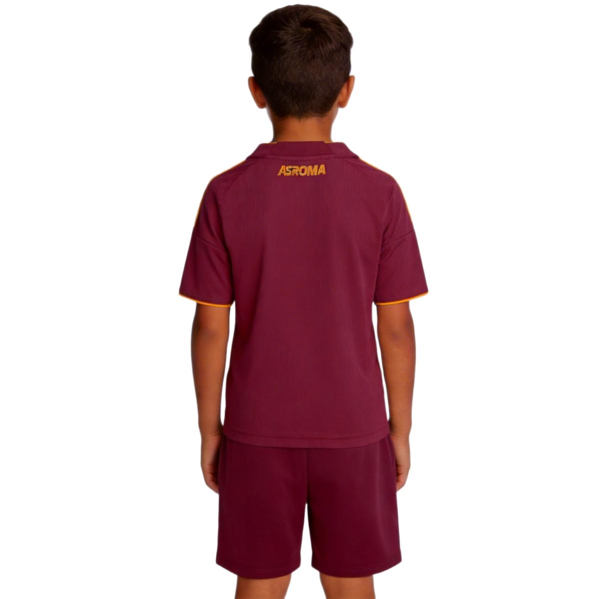 Kids Roma Home Jersey Kit 2025/26 (back view)
